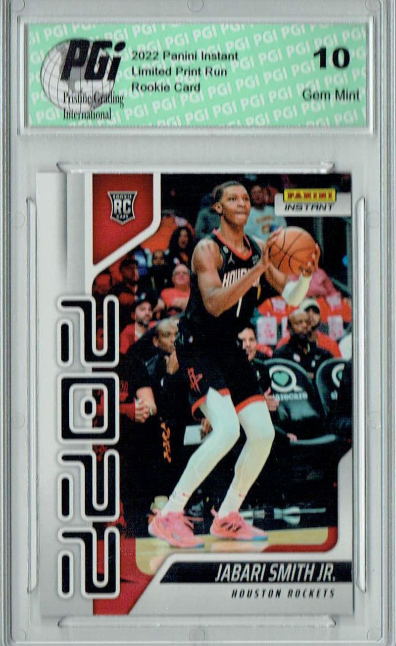Jabari Smith Jr. 2022 Panini Instant Year One #YO-3 1 of 767 Rookie Card PGI 10