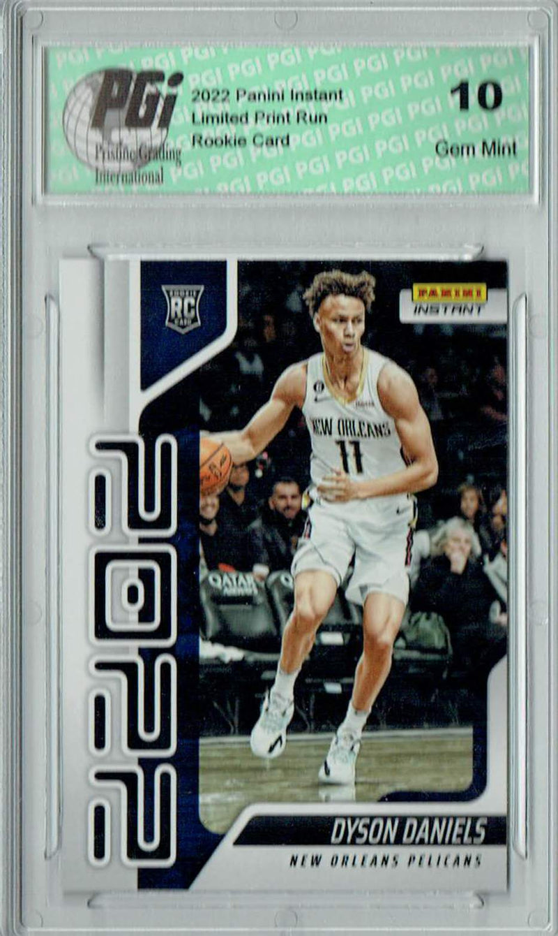 Dyson Daniels 2022 Panini Instant Year One #YO-8 1 of 767 Rookie Card PGI 10