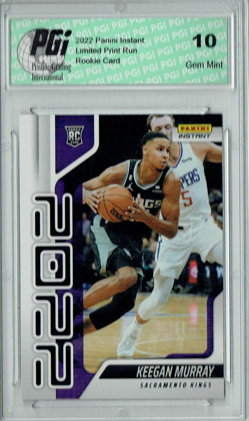 Keegan Murray 2022 Panini Instant Year One #YO-4 1 of 767 Rookie Card PGI 10