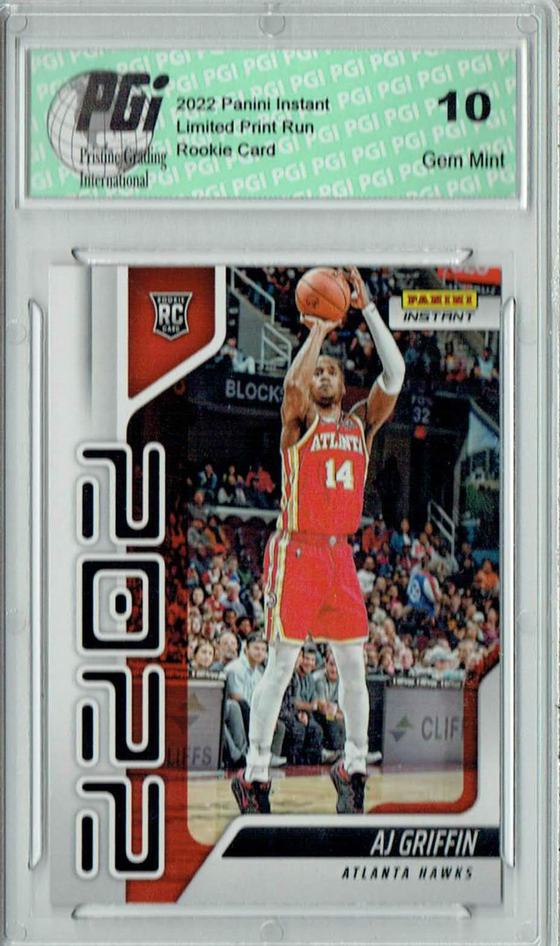 A.J. Griffin 2022 Panini Instant Year One #YO-16 1 of 767 Rookie Card PGI 10