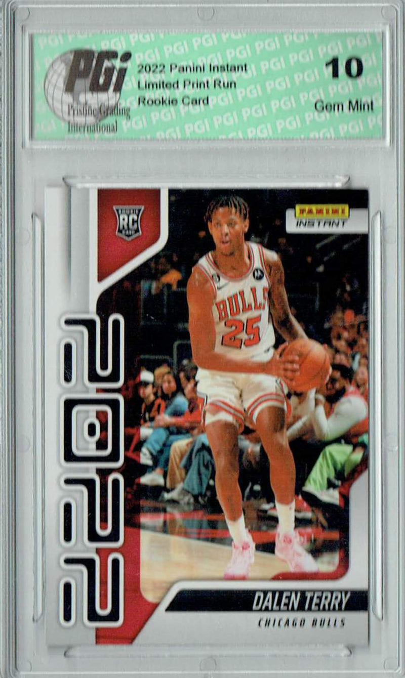 Dalen Terry 2022 Panini Instant Year One #YO-18 1 of 767 Rookie Card PGI 10