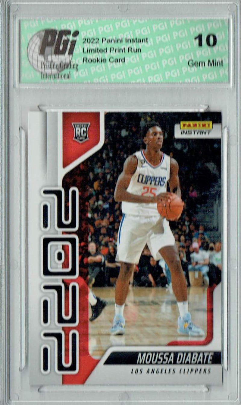 Moussa Diabate 2022 Panini Instant Year One #YO-38 1 of 767 Rookie Card PGI 10