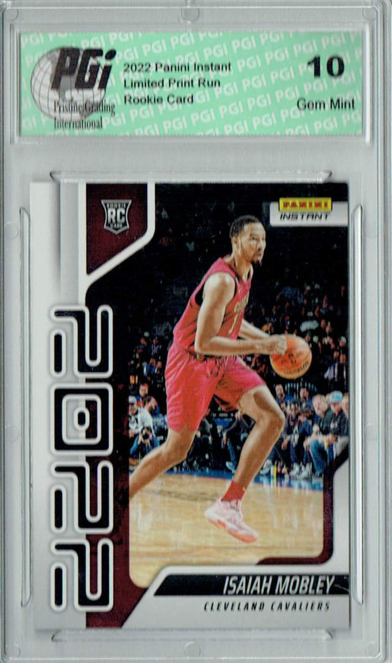 Isiah Mobley 2022 Panini Instant Year One #YO-39 1 of 767 Rookie Card PGI 10