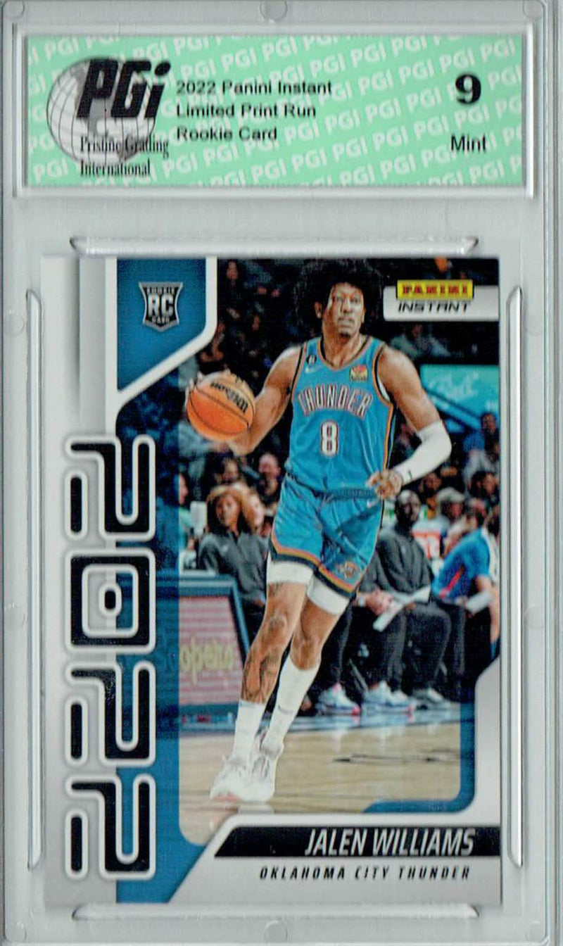 PGI 9 Jalen Williams 2022 Panini Instant Year One #YO-12 1 of 767 Rookie Card