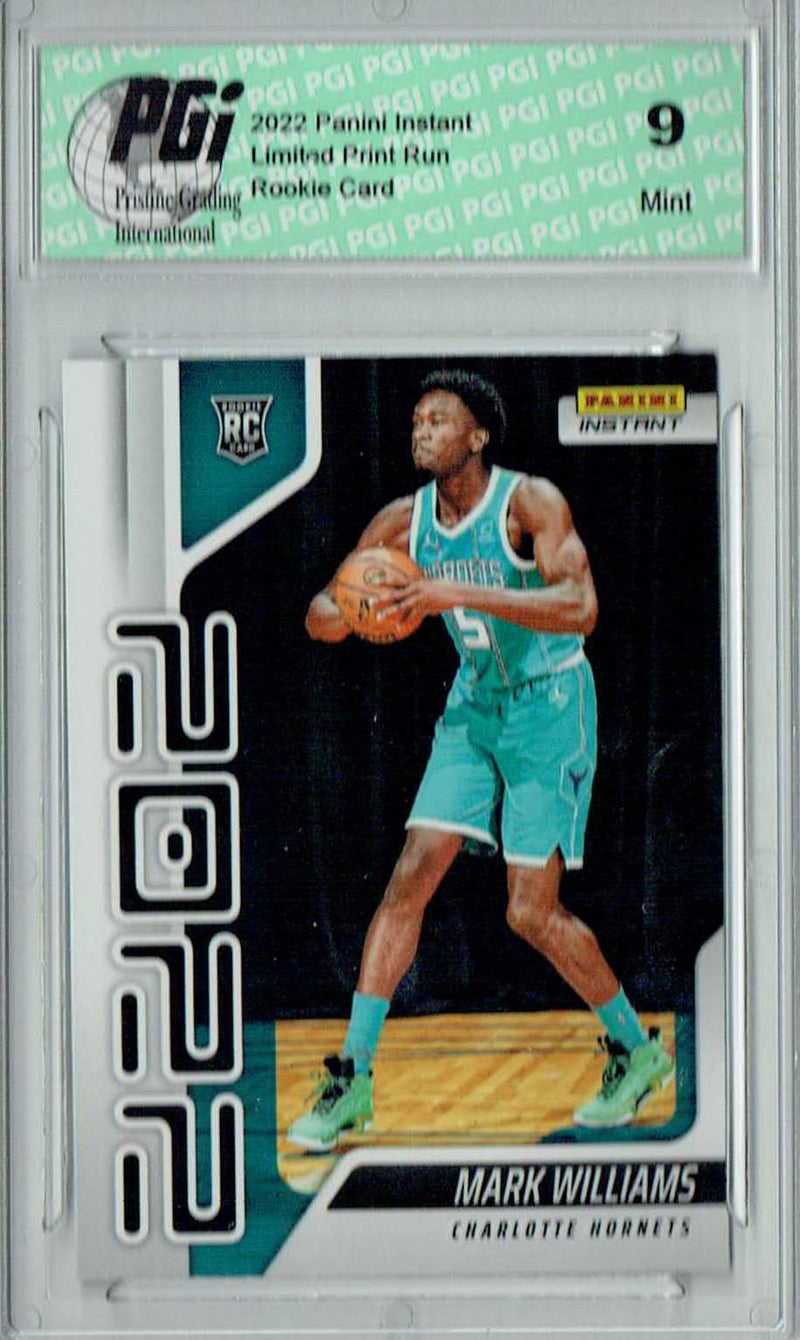 PGI 9 Mark Williams 2022 Panini Instant Year One #YO-15 1 of 767 Rookie Card