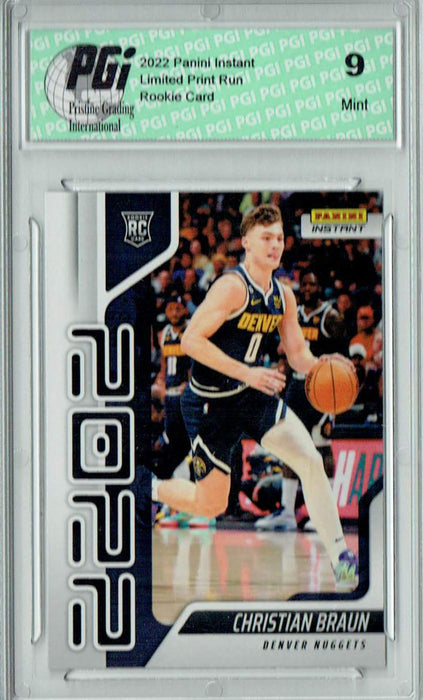 PGI 9 Christian Braun 2022 Panini Instant Year One #YO-21 1 of 767 Rookie Card