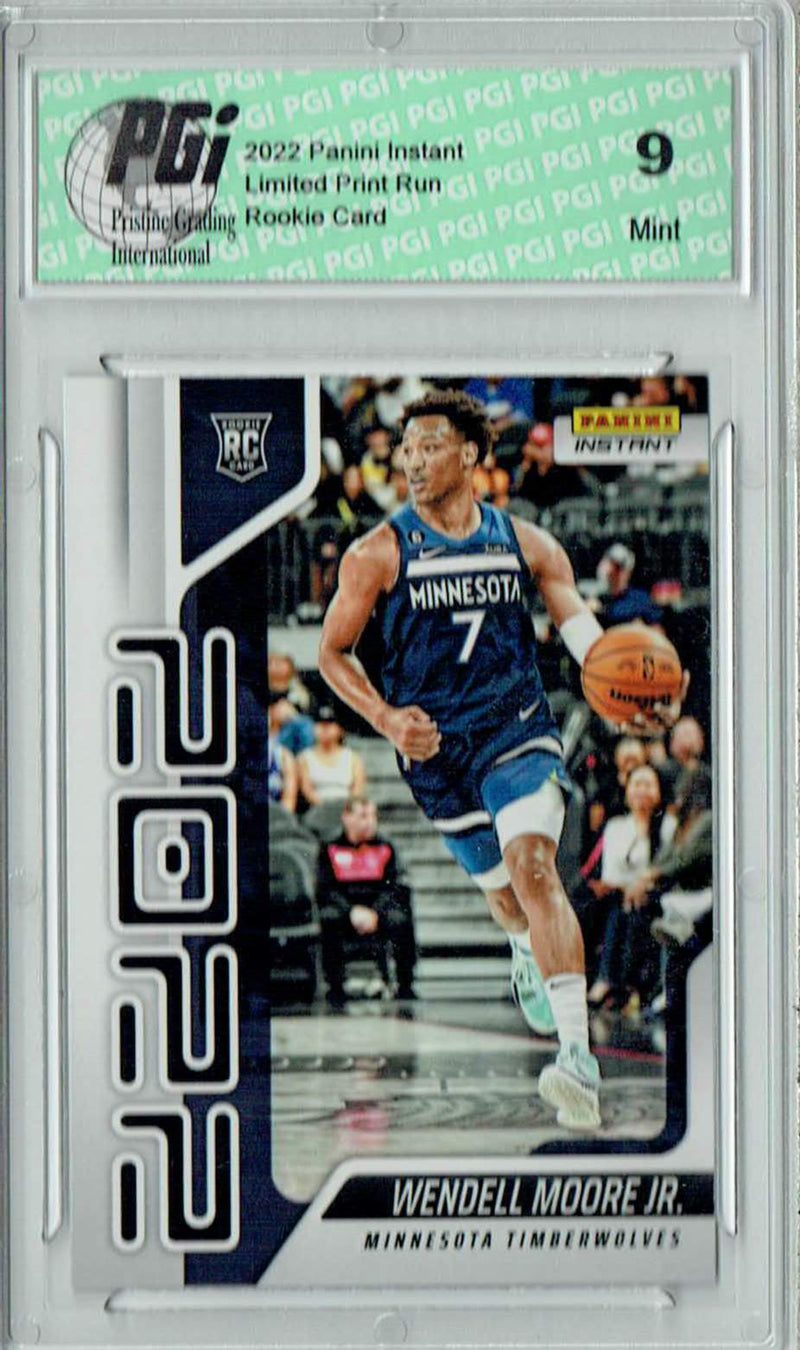 PGI 9 Wendell Moore Jr. 2022 Panini Instant Year One #YO-26 1/767 Rookie Card