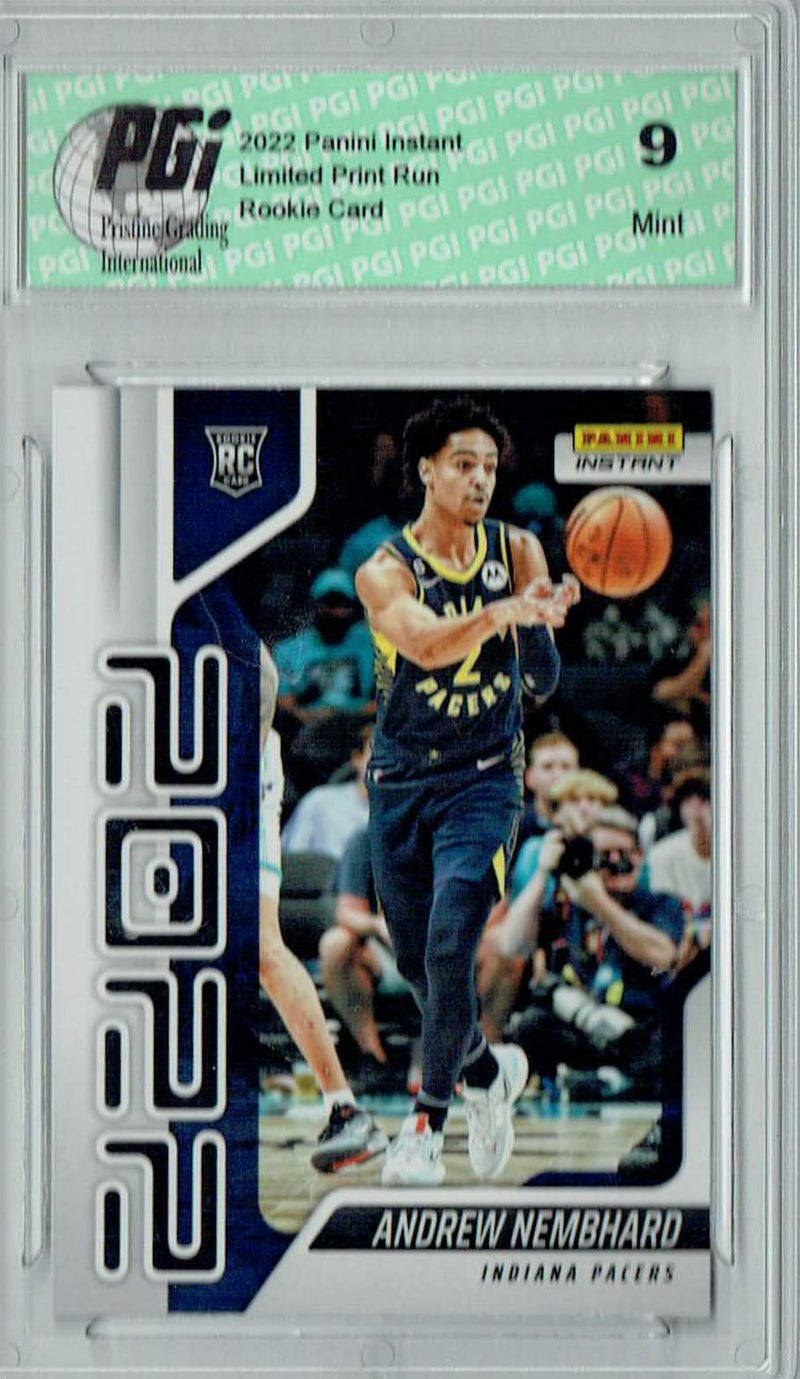 PGI 9 Andrew Nembhard 2022 Panini Instant Year One #YO-31 1 of 767 Rookie Card