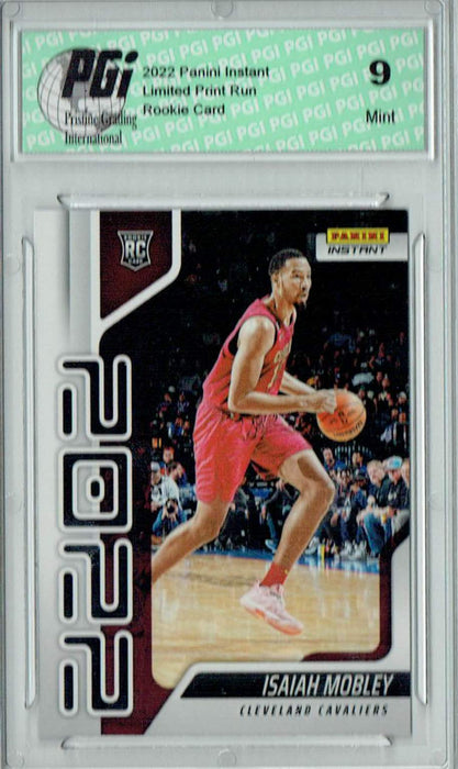 PGI 9 Isiah Mobley 2022 Panini Instant Year One #YO-39 1 of 767 Rookie Card