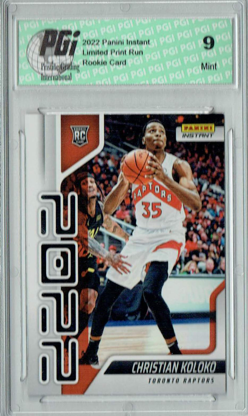 PGI 9 Christian Koloko 2022 Panini Instant Year One #YO-33 1 of 767 Rookie Card