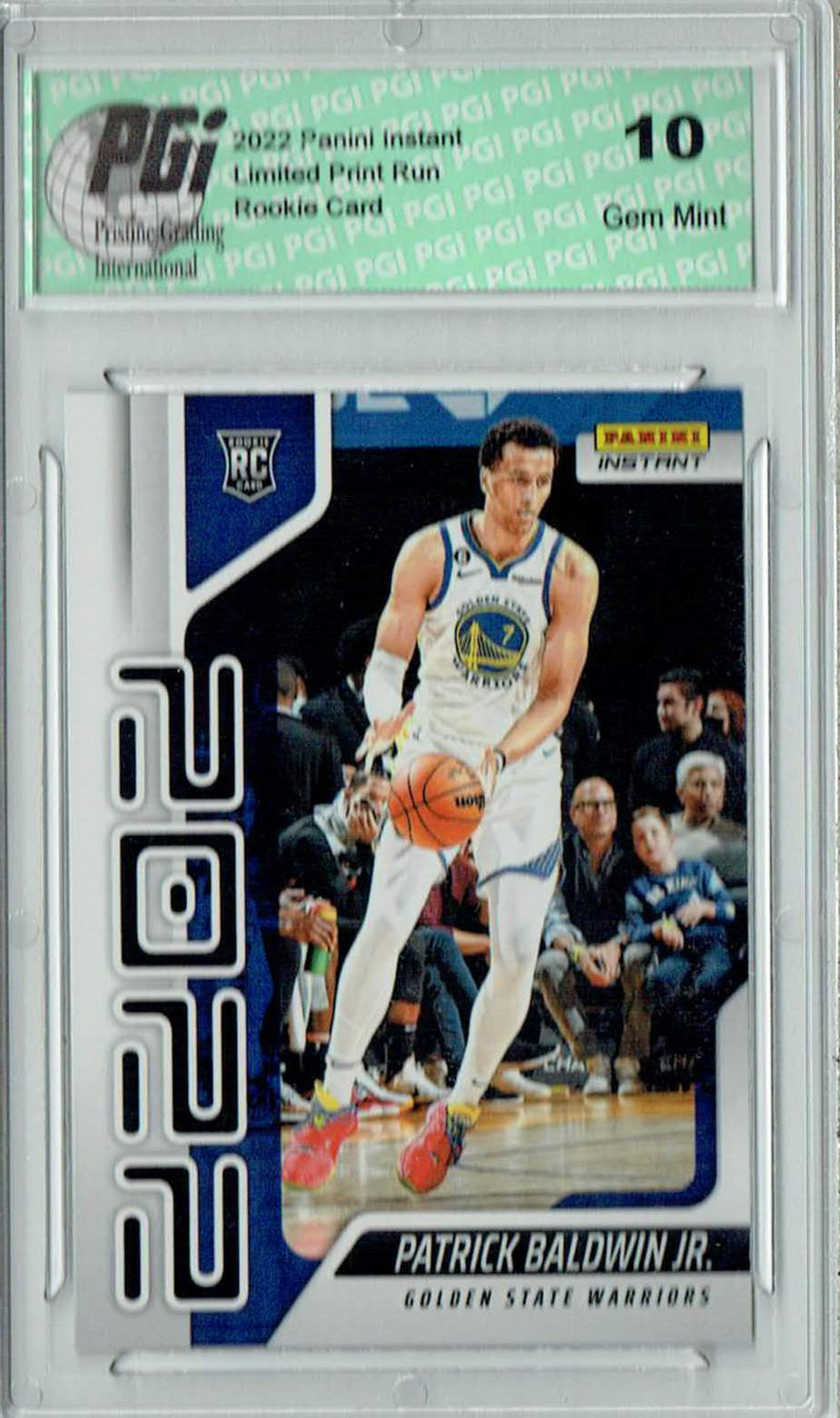 Patrick Baldwin Jr. 2022 Panini Instant Year One #YO-28 1/767 Rookie Card PGI 10