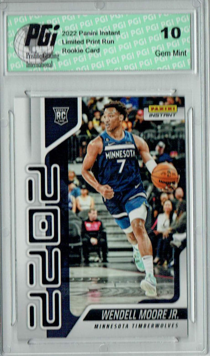 Wendell Moore Jr. 2022 Panini Instant Year One #YO-26 1/767 Rookie Card PGI 10