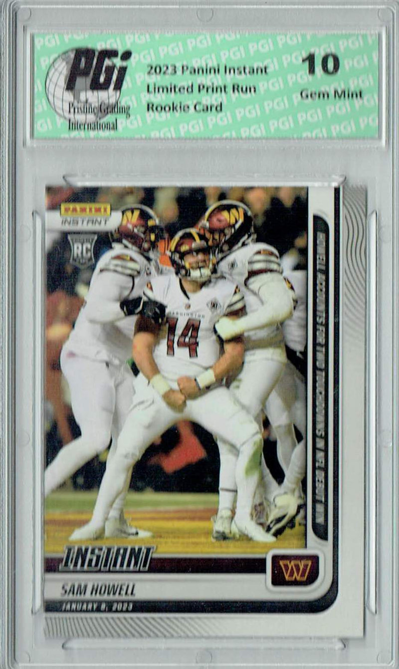 Sam Howell 2023 Panini Instant #187  1 of 284 Rookie Card PGI 10