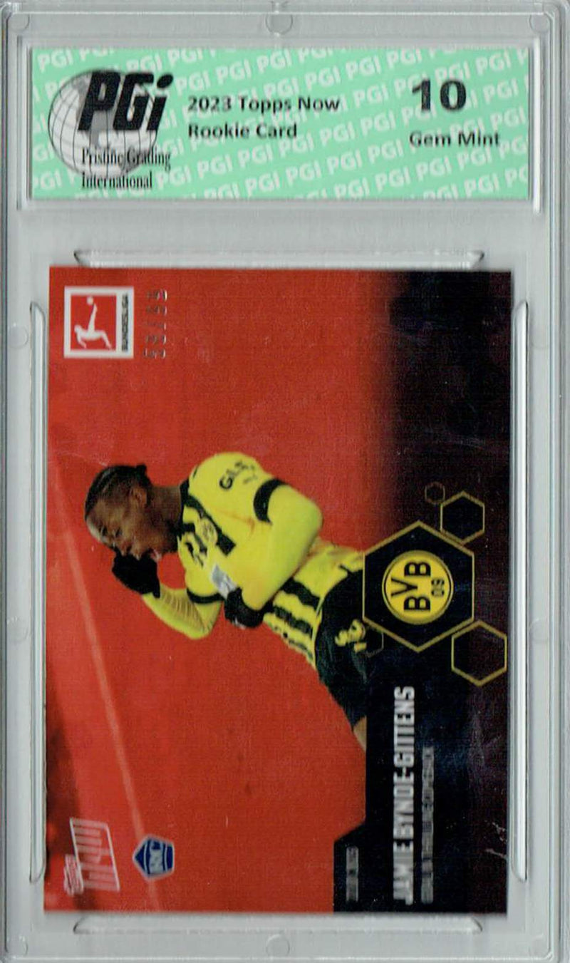 Jamie Bynoe-Gittens 2023 Topps Now #106 Red SP Just 99 Made Rookie Card PGI 10