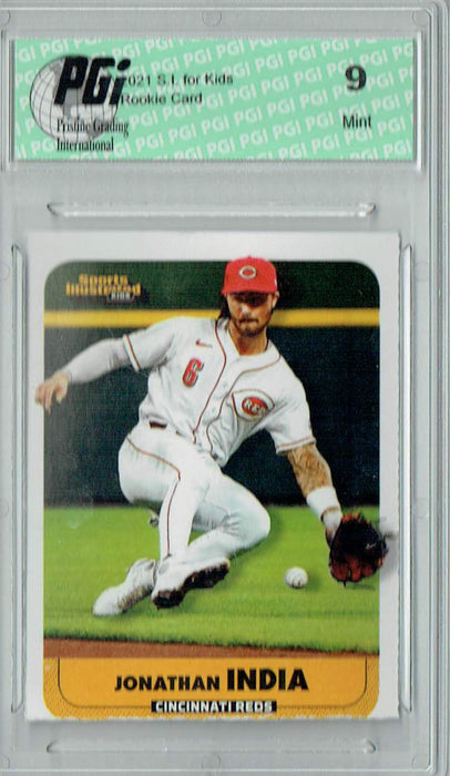 PGI 9 Jonathan India 2021 S.I. for Kids #999 Cincinnati Reds Rookie Card