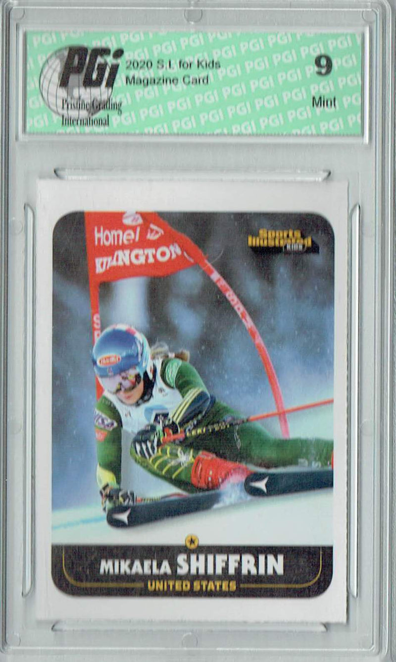 PGI 9 Mikaela Shiffrin 2020 S.I. for Kids #903 USA Rookie Card
