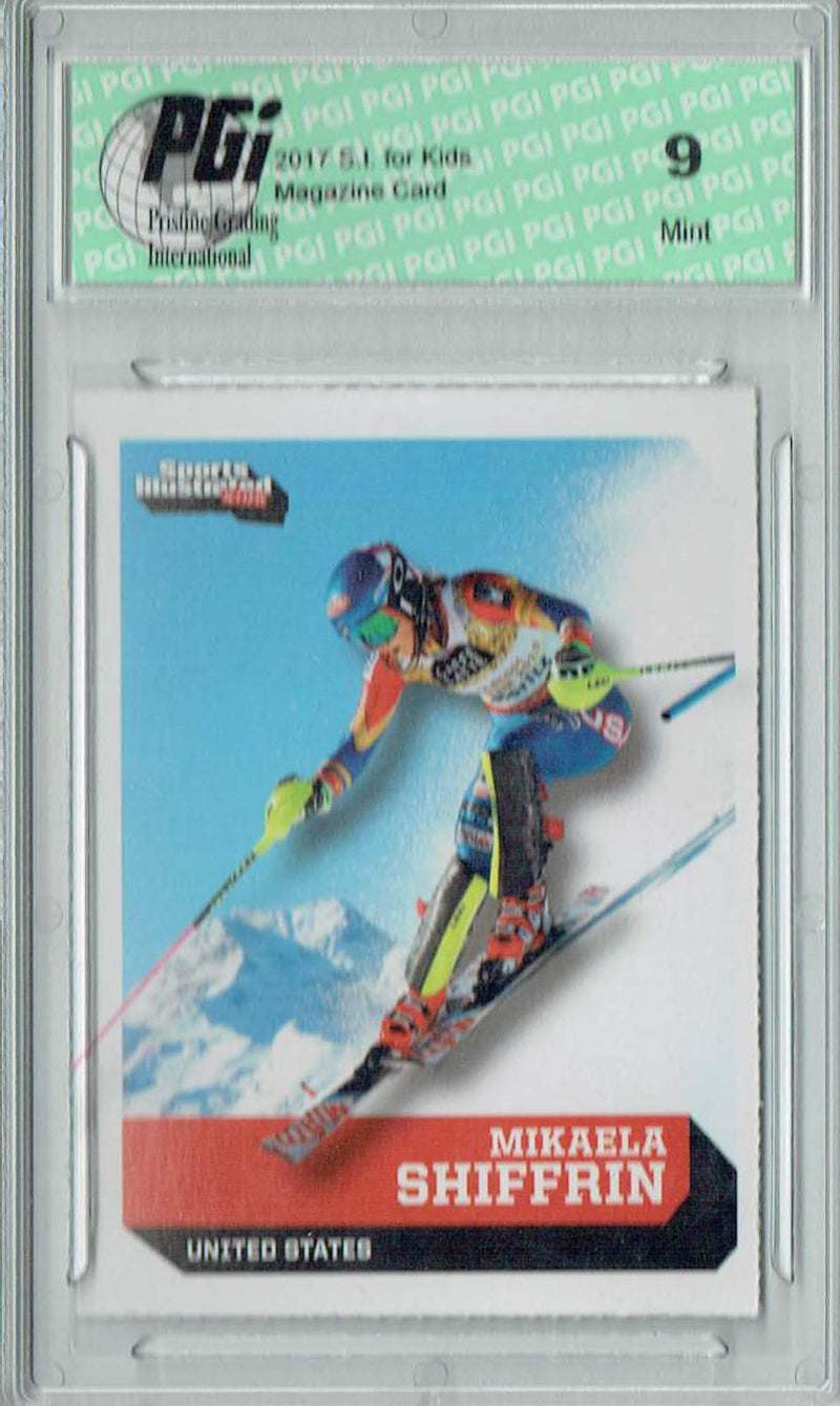 PGI 9 Mikaela Shiffrin 2017 S.I. for Kids #616 USA Trading Card