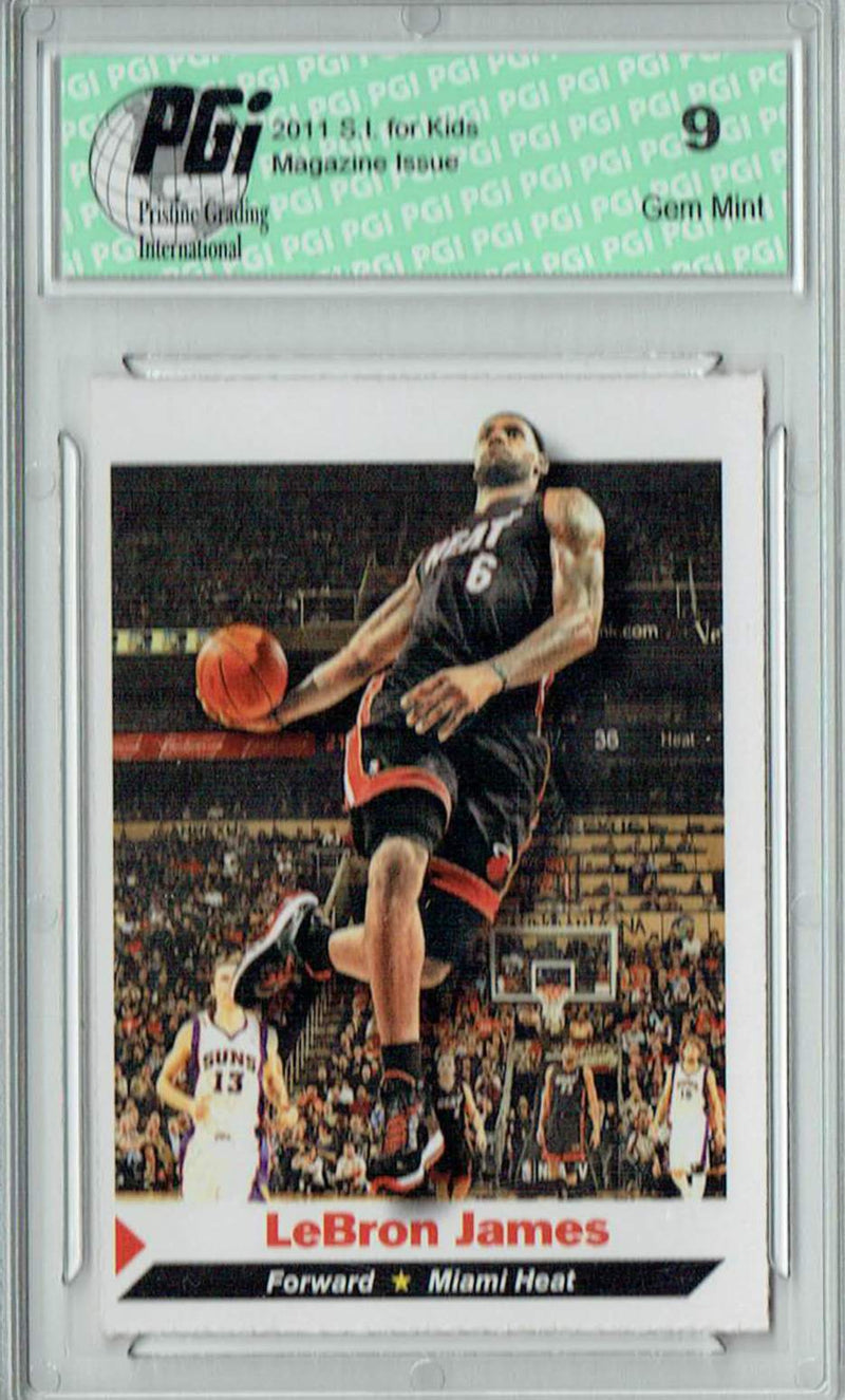 PGI 9 Lebron James 2011 S.I. for Kids #23 Miami Heat Trading Card