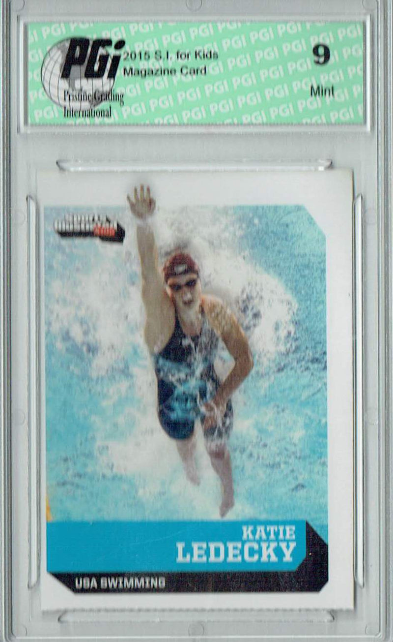 PGI 9 Katie Ledecky 2015 S.I. for Kids #462 USA Rookie Card