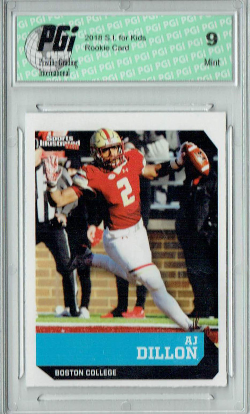 PGI 9 A.J. Dillon 2018 S.I. for Kids #701 Boston College Rookie Card
