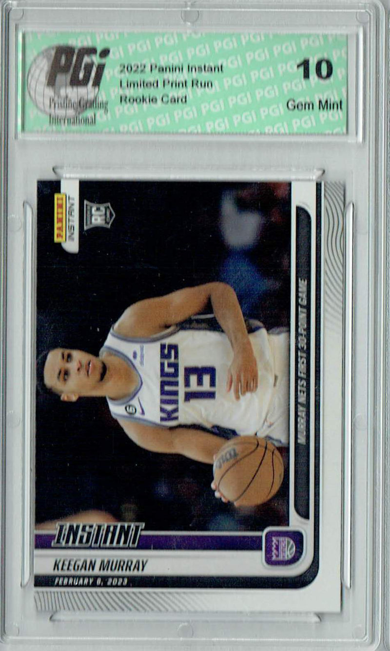 Keegan Murray 2022 Panini Instant #106 1 of Only 122 Made! Rookie Card PGI 10