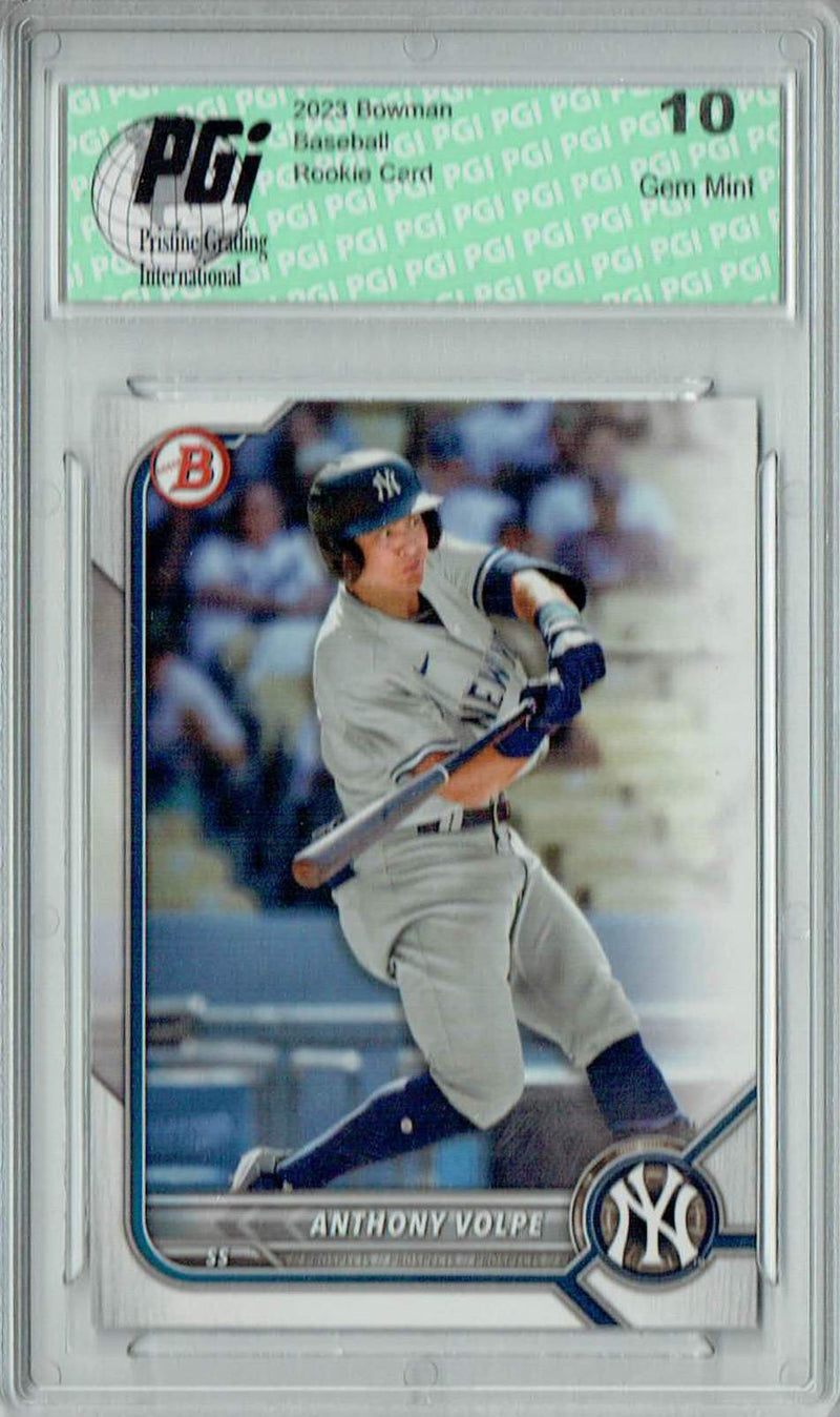 Anthony Volpe 2022 Bowman Draft #BD-68 New York Yankees Rookie Card PGI 10