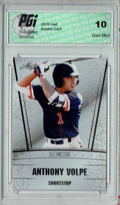 Anthony Volpe 2019 Leaf Special Release #RS-26 Yankees Rookie Card PGI 10