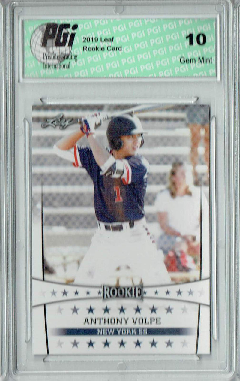 Anthony Volpe 2019 Leaf Special Release #ST-03 Yankees Rookie Card PGI 10