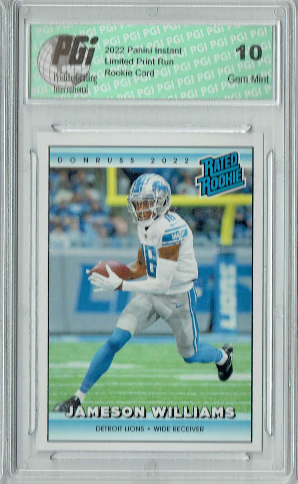 Detroit Lions 2022 Donruss Factory Sealed Team Set with Rated Rookie Cards  of Jameson Williams and Aidan Hutchinson