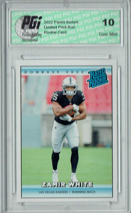 Zamir White 2022 Donruss Rated Rookie #RR33 1/4094 Made! Rookie Card PGI 10