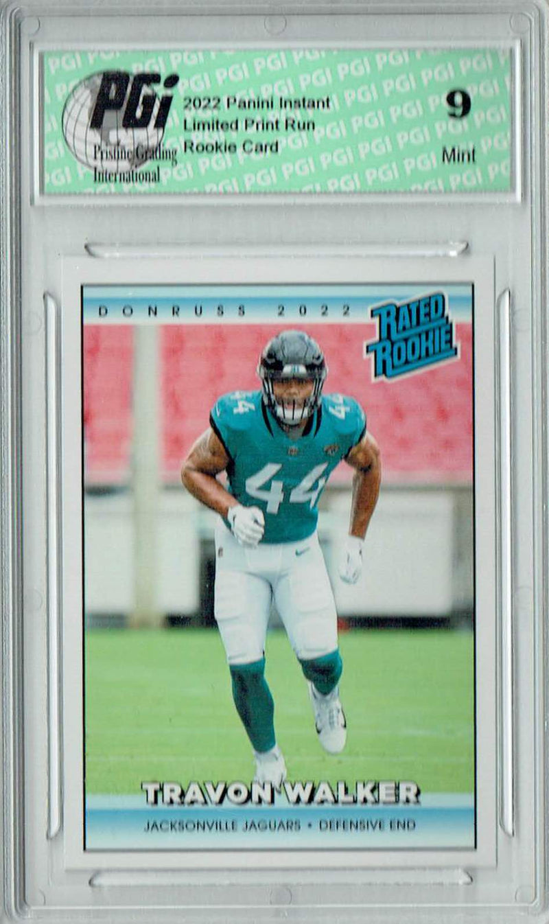 PGI 9 Travon Walker 2022 Donruss Rated Rookie #RR1 1/4094 Made Retro Rookie Card