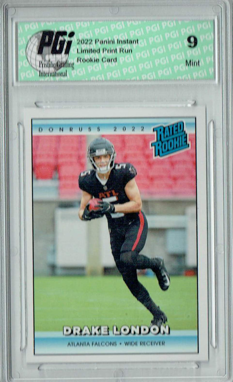 PGI 9 Drake London 2022 Donruss Rated Rookie #RR4 1/4094 Made! Retro Rookie Card