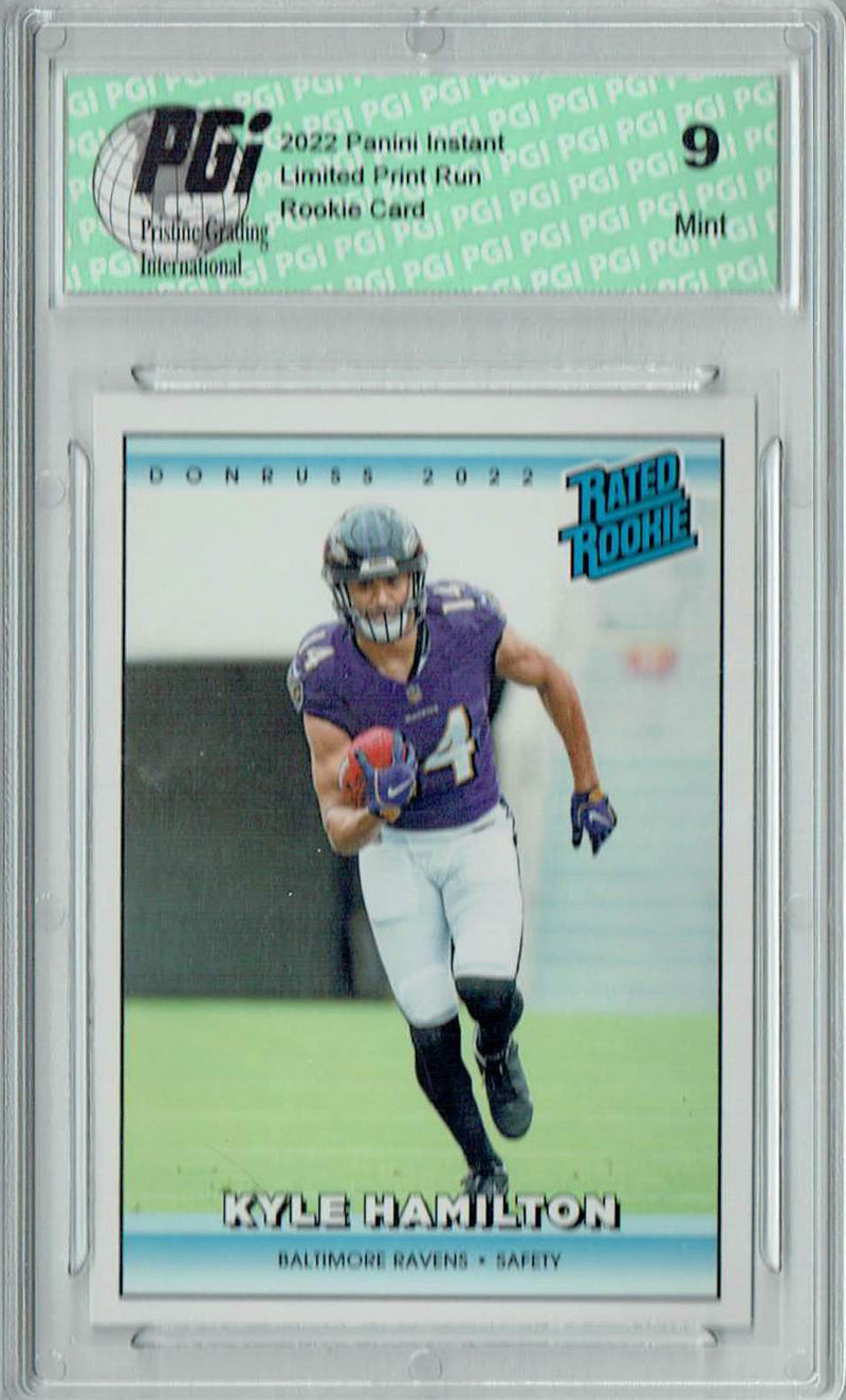 PGI 9 Kyle Hamilton 2022 Donruss Rated Rookie #RR8 1/4094 Made Retro Rookie Card