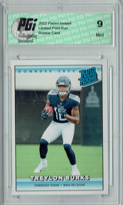 PGI 9 Treylon Burks 2022 Donruss Rated Rookie RR10 1/4094 Made Retro Rookie Card