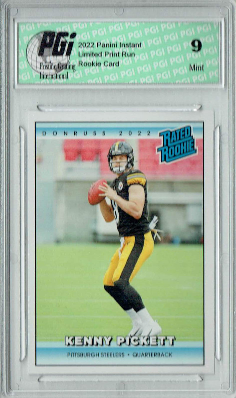 PGI 9 Kenny Pickett 2022 Donruss Rated Rookie RR11 1/4094 Made Retro Rookie Card
