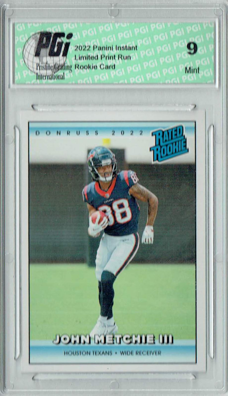 PGI 9 John Metchie III 2022 Donruss Rated Rookie #RR16 1/4094 Made! Retro Card
