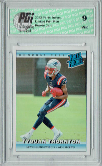 PGI 9 Tyquan Thornton 2022 Donruss Rated Rookie #RR17 1/4094 Made! Retro Card