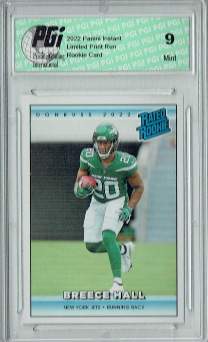 PGI 9 Breece Hall 2022 Donruss Rated Rookie #RR13 1/4094 Made! Retro Rookie Card