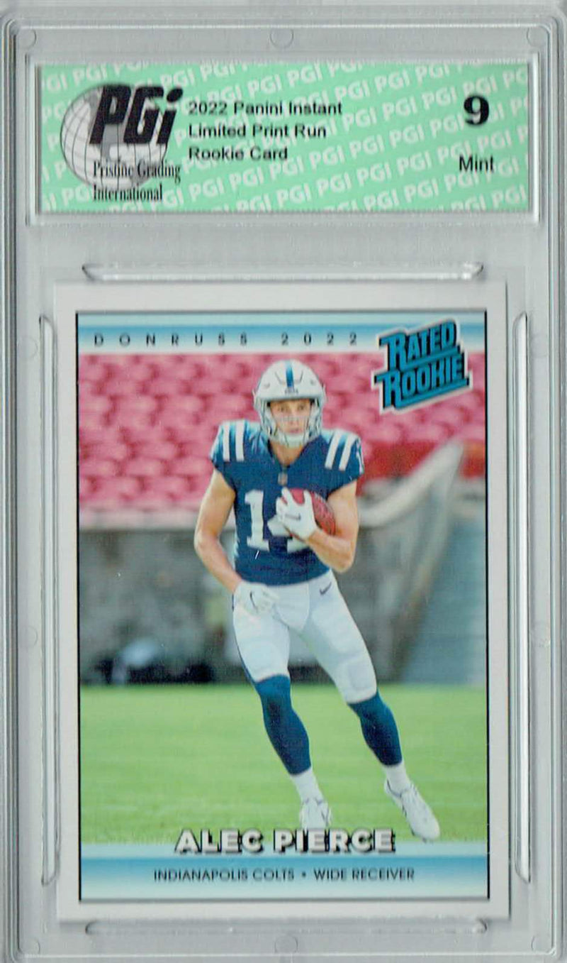 PGI 9 Alec Pierce 2022 Donruss Rated Rookie #RR19 1/4094 Made! Retro Rookie Card