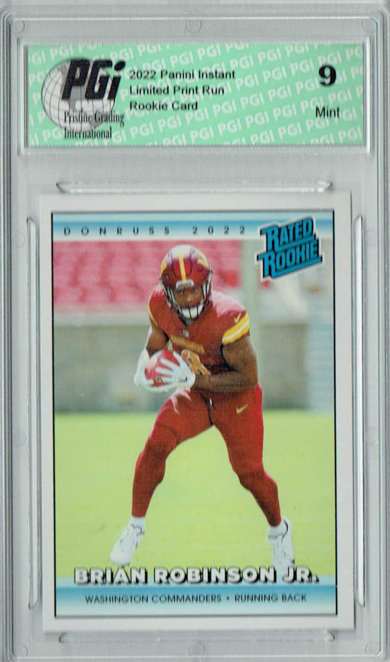 PGI 9 Brian Robinson Jr. 2022 Donruss Rated Rookie #RR29 1/4094 Made! Retro Card