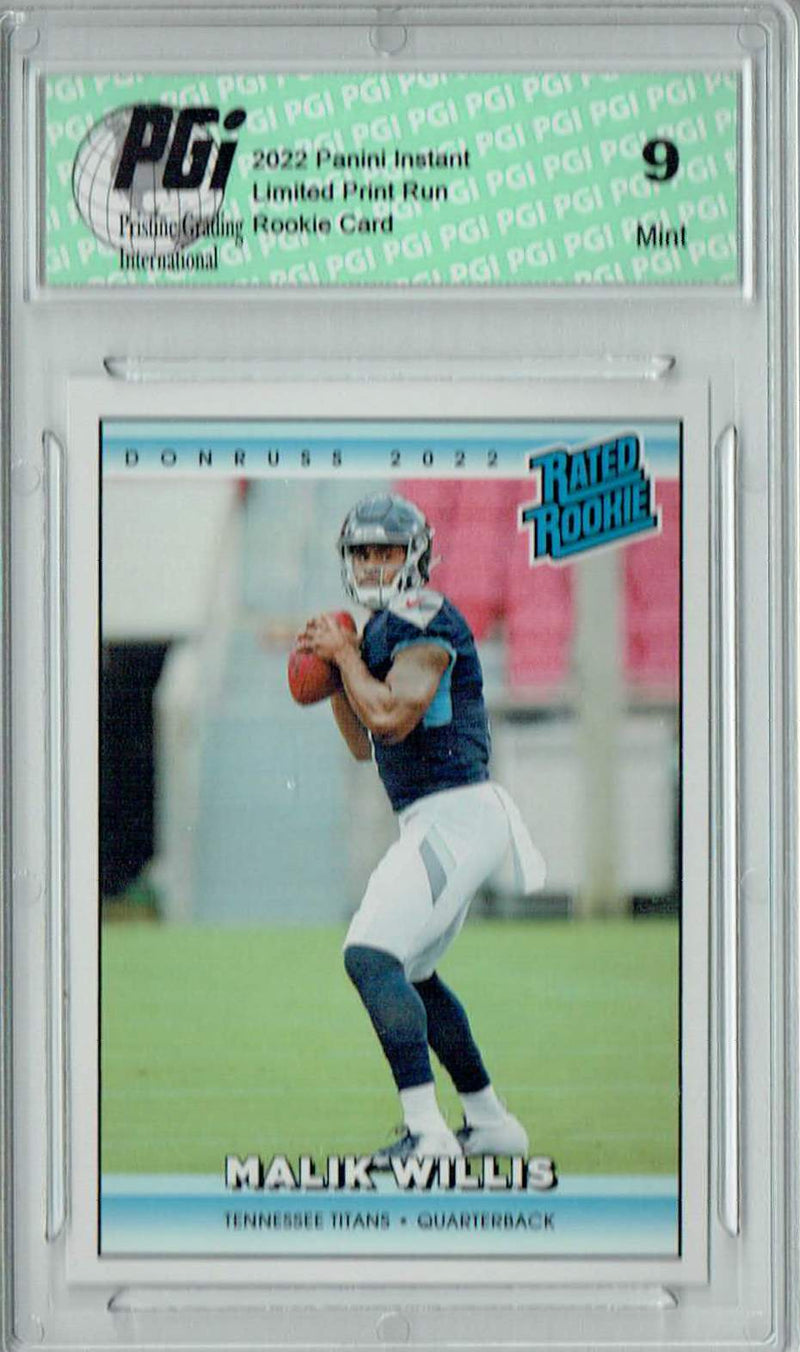 PGI 9 Malik Willis 2022 Donruss Rated Rookie #RR25 1/4094 Made Retro Rookie Card