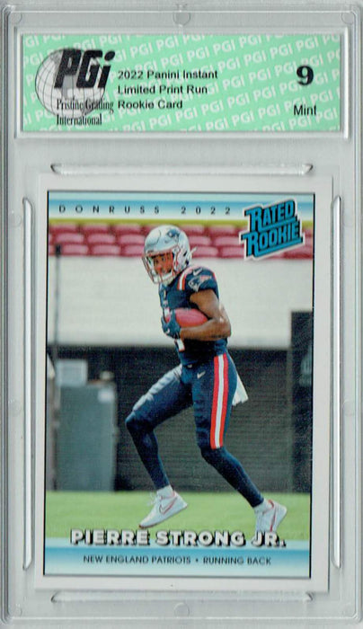 PGI 9 Pierre Strong Jr. 2022 Donruss Rated Rookie #RR36 1/4094 Made! Retro Card