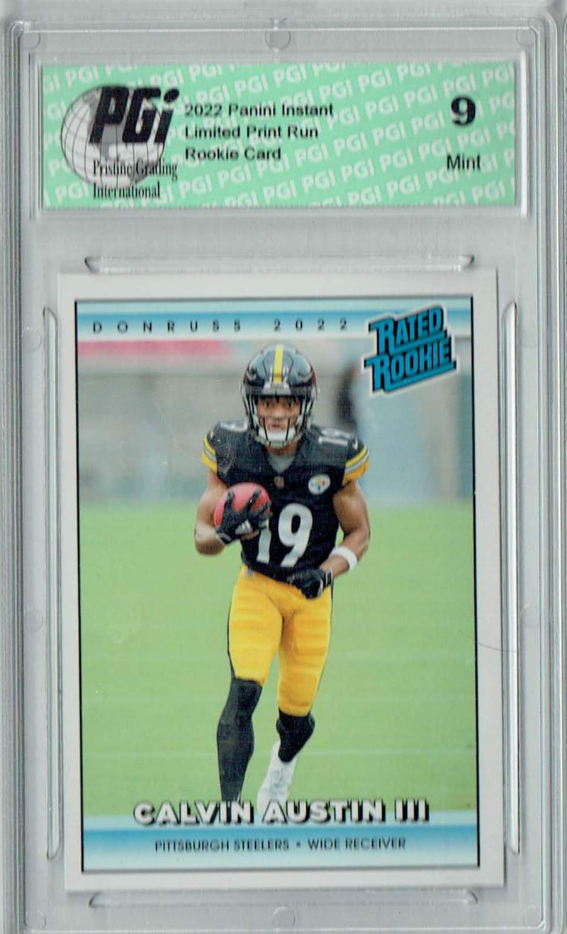 PGI 9 Calvin Austin III 2022 Donruss Rated Rookie #RR40 1/4094 Made! Retro Card