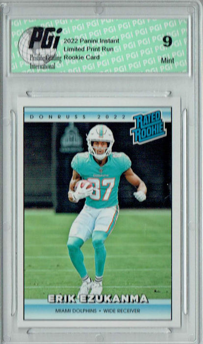 PGI 9 Erik Ezukanma 2022 Donruss Rated Rookie RR35 1/4094 Made Retro Rookie Card