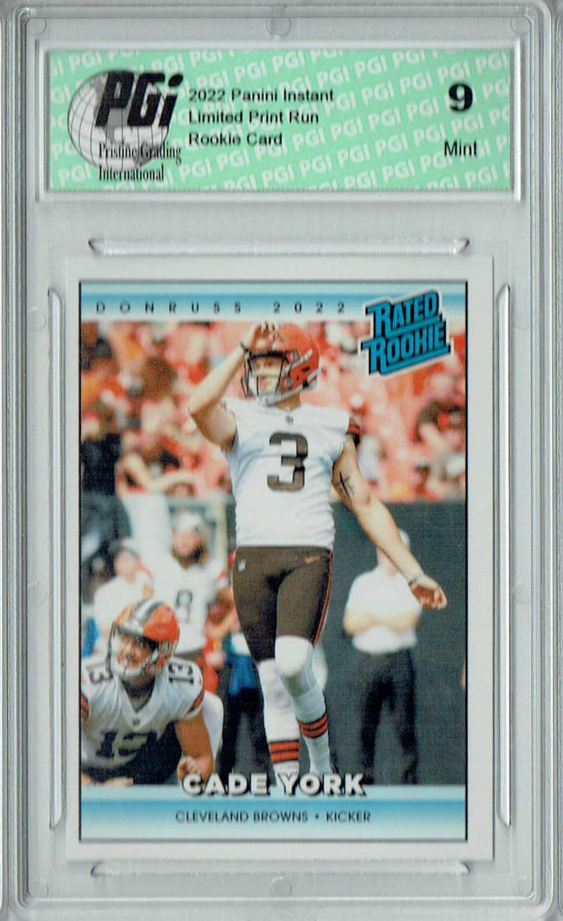 PGI 9 Cade York 2022 Donruss Rated Rookie #RR42 1/4094 Made! Retro Rookie Card