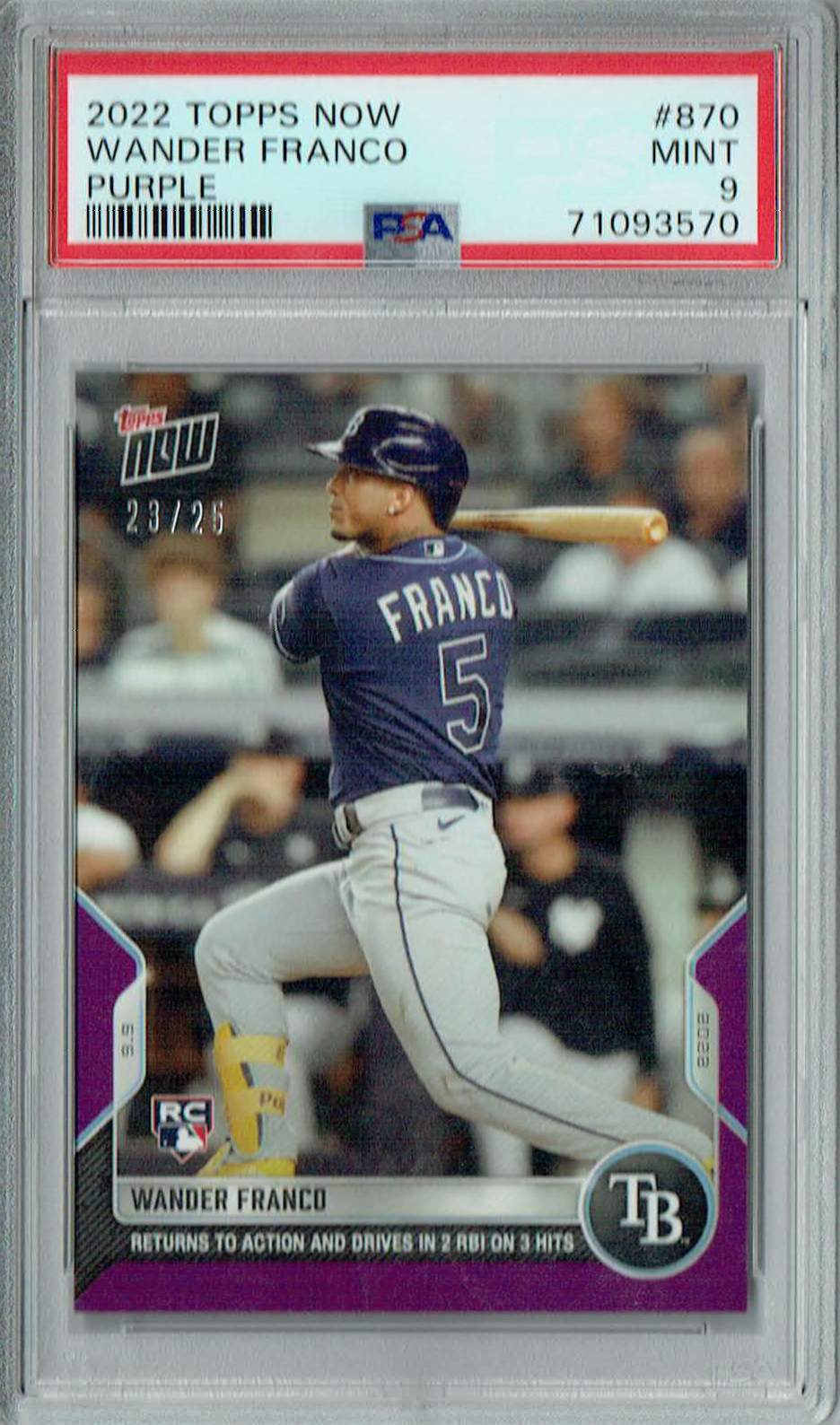 2022 Topps Complete Sets WANDER FRANCO Rookie Photo Image