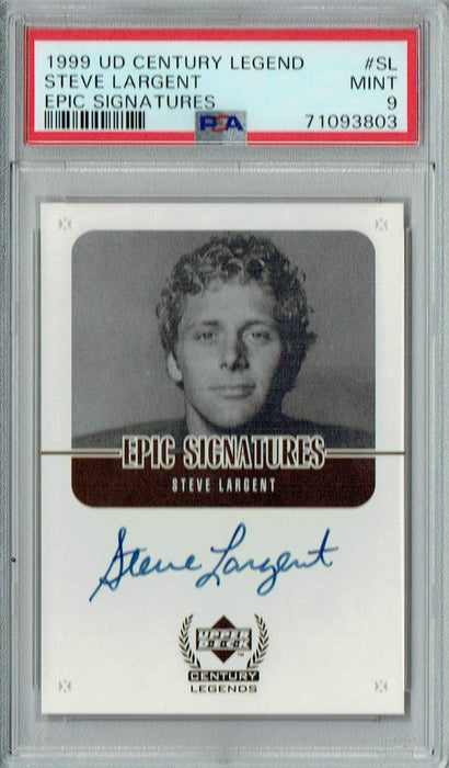 PSA 9 MINT Steve Largent 1999 UD Century Legend #SL Rare Trading Card Epic Signatures Auto