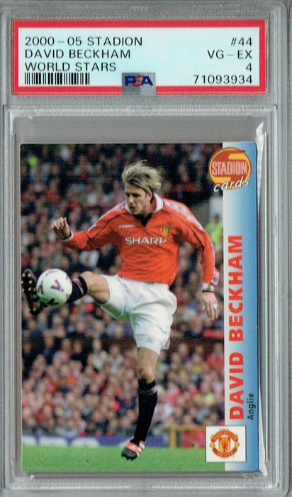 PSA 4 VG-EX David Beckham 2000-05 Stadion #44 Rare Trading Card World Stars