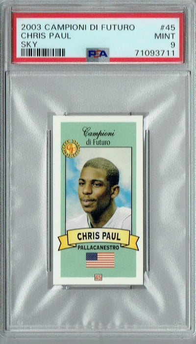 PSA 9 MINT Chris Paul 2003 Campioni Futuro #45 Rookie Card Blue Sky SP