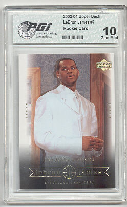 Upper Deck 2003 LeBron James PGI 10 Rookie Card #7 LaBron